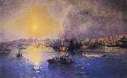 Ivan Aivazovsky Constantinople Sunset Sweden oil painting artist